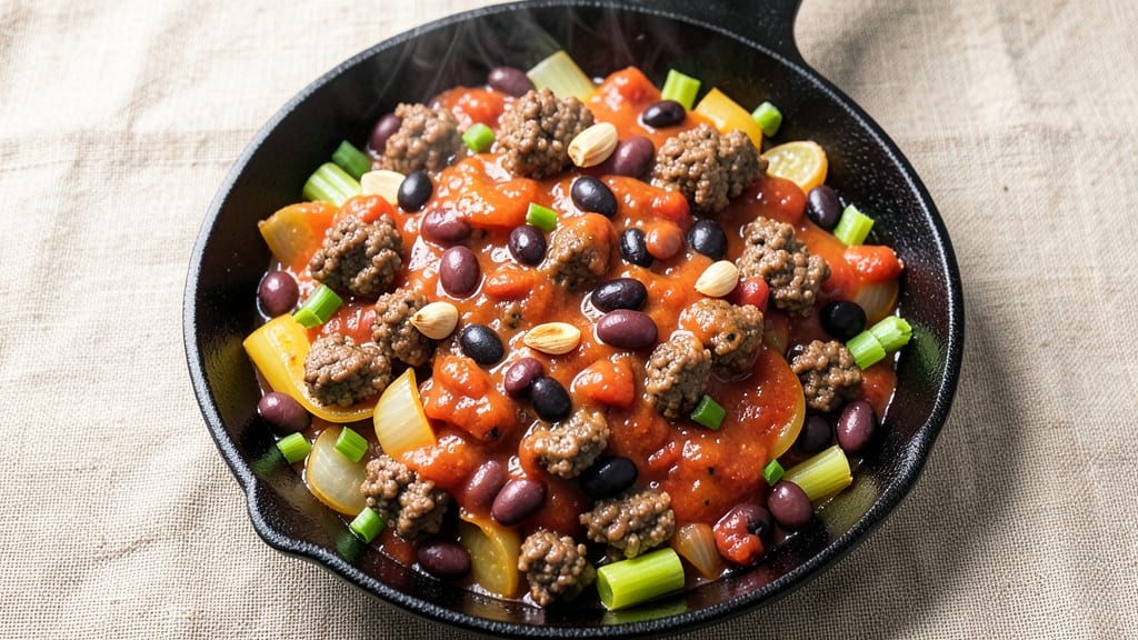 Beef and Bean Casserole Recipe: Cheesy Crisp-Topped Comfort in One Dish