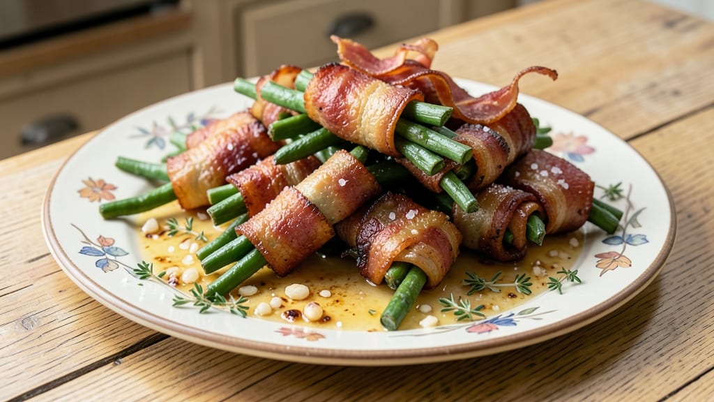 Bacon-Wrapped Green Bean Bundles Pioneer Woman Recipe: Crispy Edges and Smoky Sweet Bite