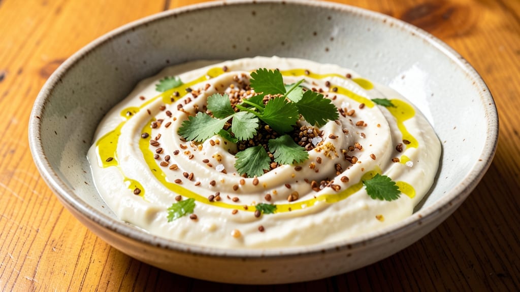 Bean Dip Recipe Dairy Free: Creamy Cumin-Lime Base With Crunchy Chickpea Topping