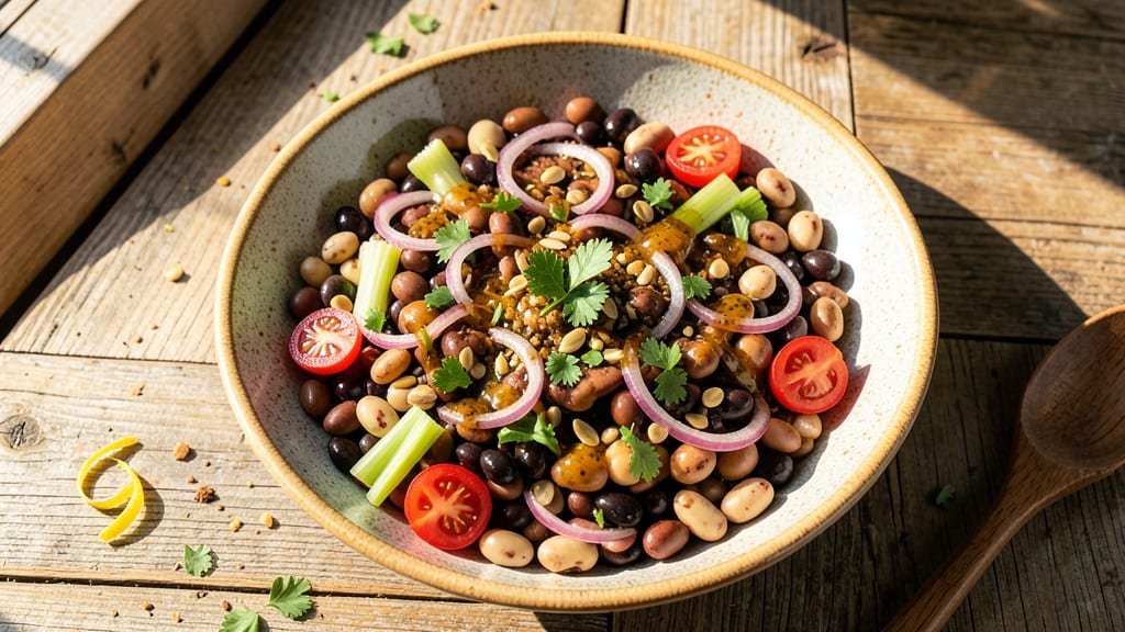 Best Three Bean Salad Recipe With Cider Vinegar: Bright Tang and Pantry Staple Magic