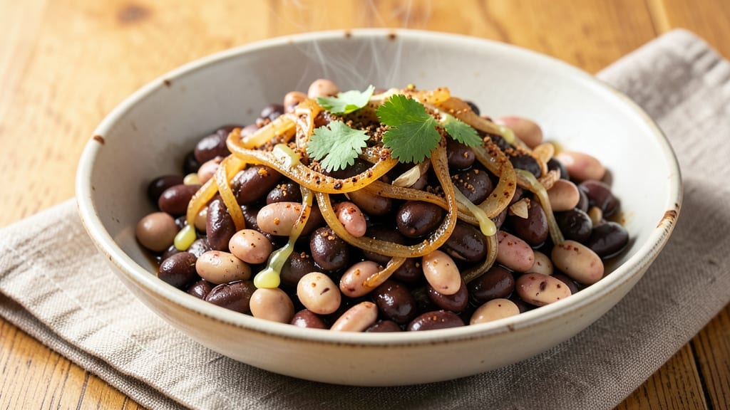 Bean Main Dish Recipe: Smoky Cumin and Charred Tortilla Crunch Bowl