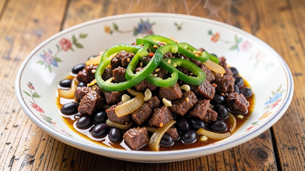 Beef Green Pepper Black Bean Sauce Recipe: Smoky Cumin and Charred Tortilla Crunch Fusion