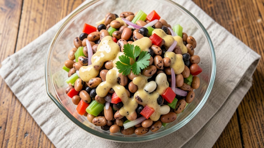 Betty Crocker's 3 Bean Salad Recipe: Pantry Staples Transformed Into Creamy Crunch