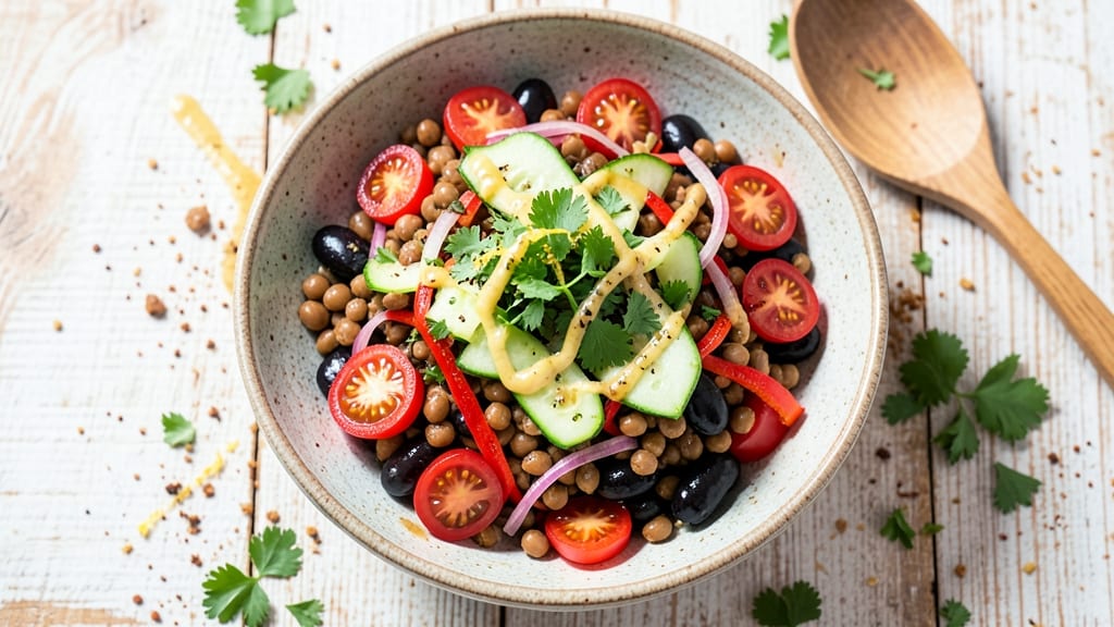 Bean and Lentil Salad Recipe: Hearty Protein-Packed Freshness in 15 Minutes