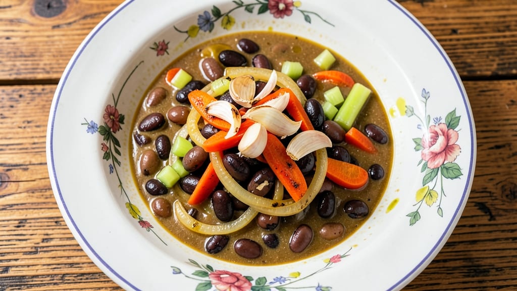 Bean Medley Soup Recipe: Hearty Pantry Simmer With Earthy Depth and Crispy Tortilla Topping