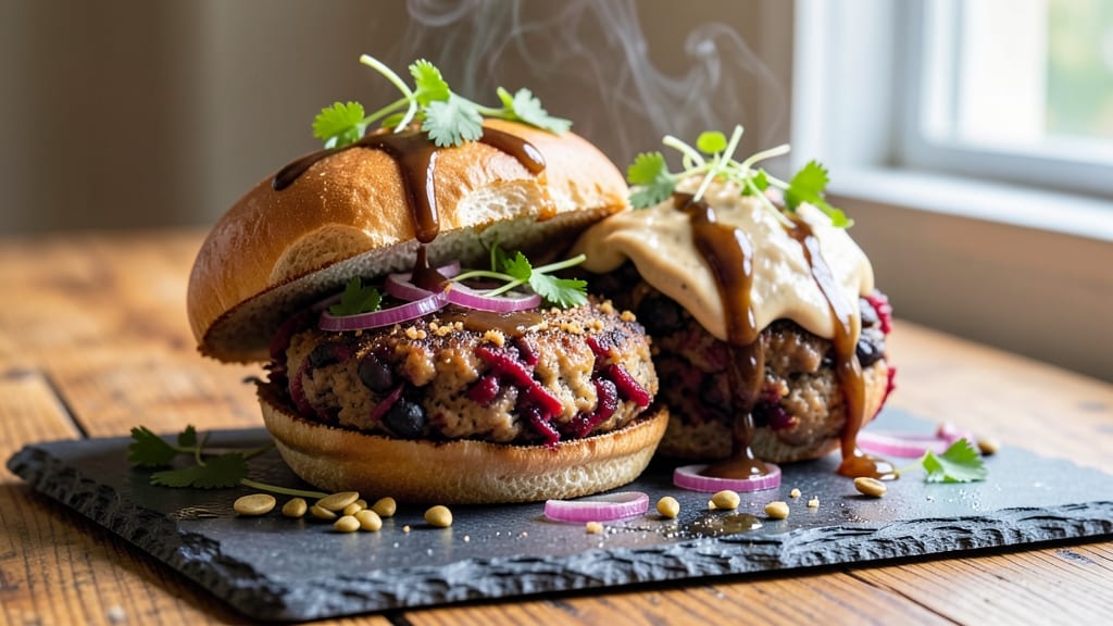 Beetroot and Black Bean Burgers Recipe: Earthy Sweetness Meets Hearty Plant-Based Crunch