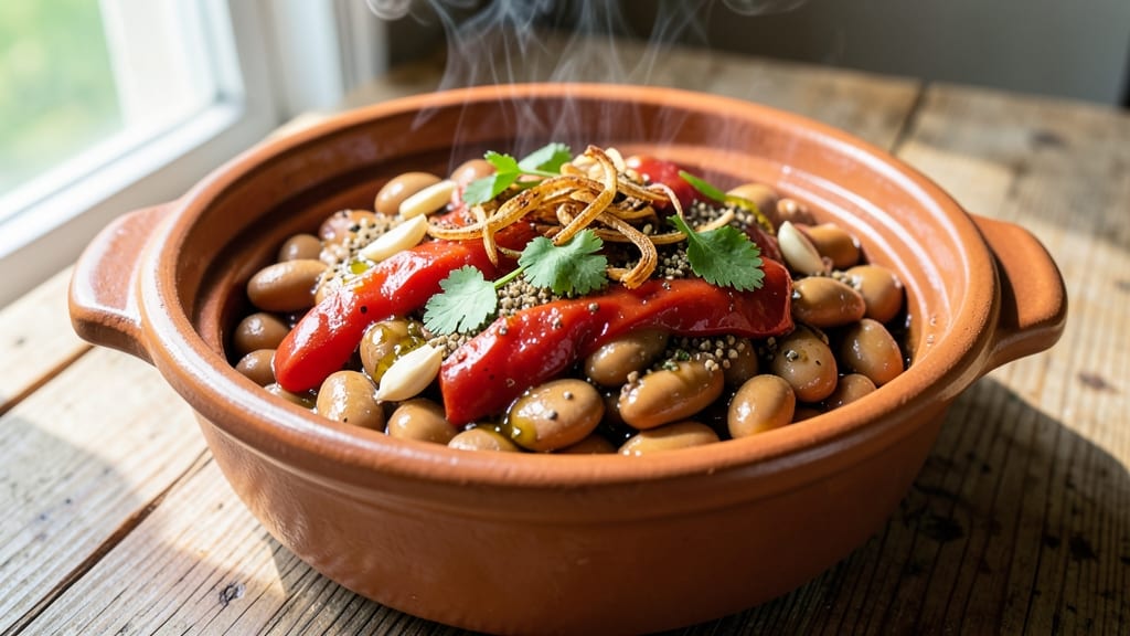 Bean Tagine Recipe: Moroccan-Spiced Stew With Crispy Topped Beans