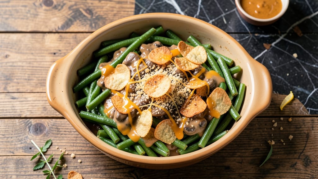 Beat Green Bean Casserole Recipe: Crispy Topping, Creamy Mushroom Magic