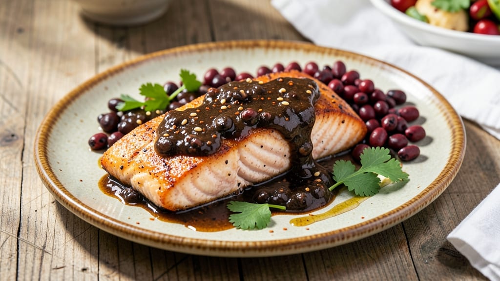 Baked Salmon with Black Bean Sauce Recipe: Smoky-Spiced Glaze That Sticks to Every Flake