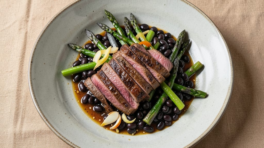 Beef Asparagus Black Bean Sauce Recipe: Umami-Packed Stir-Fry Fusion in One Pan
