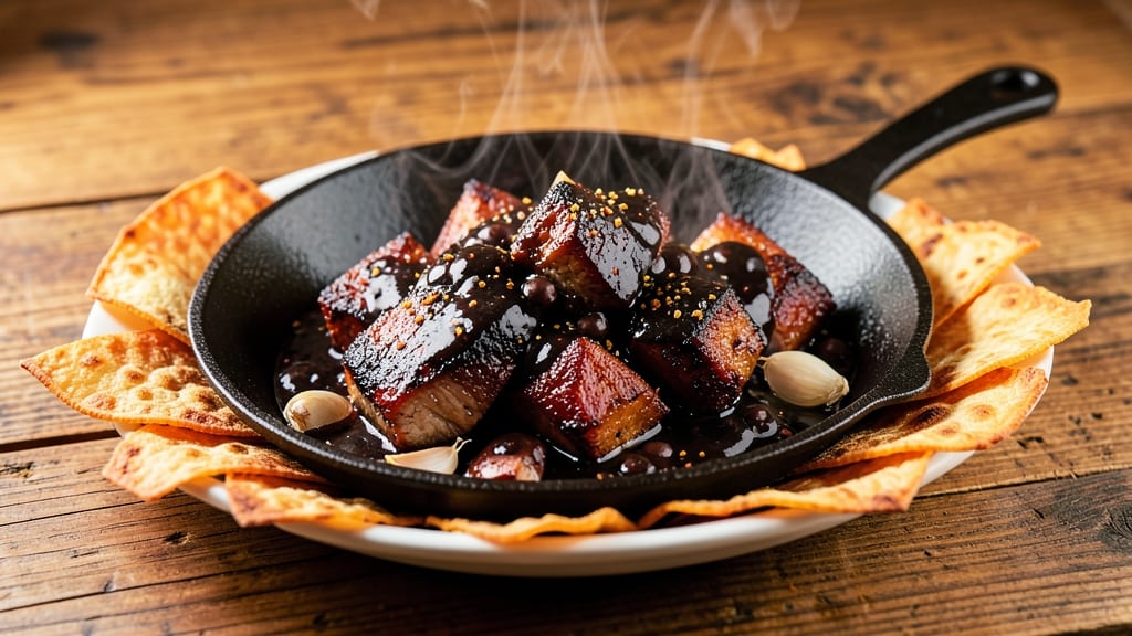 Black Bean Sauce Pork Recipe: Smoky Cumin and Charred Tortilla Crunch Fusion