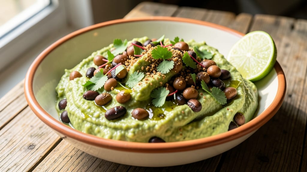 Bean and Guacamole Dip Recipe: Creamy Avocado and Black Bean Fiesta