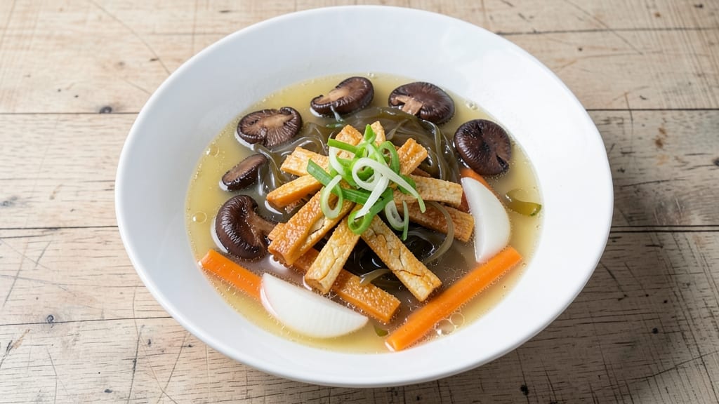 Bean Curd Stick Soup Recipe: Crispy Noodle Crunch in Creamy Broth