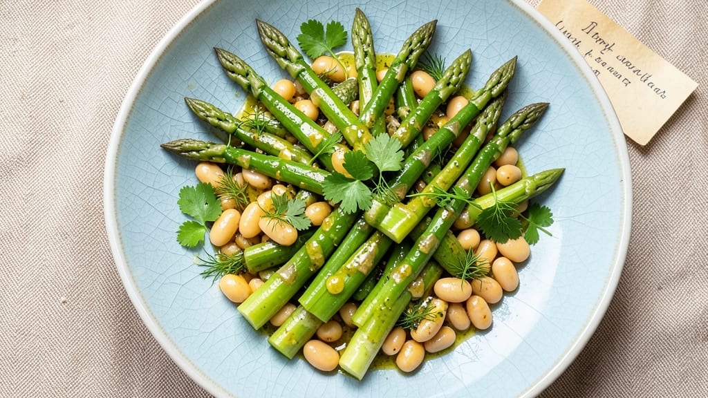 Asparagus and Bean Salad Recipe: Bright Green Crunch With Lemon-Herb Zing
