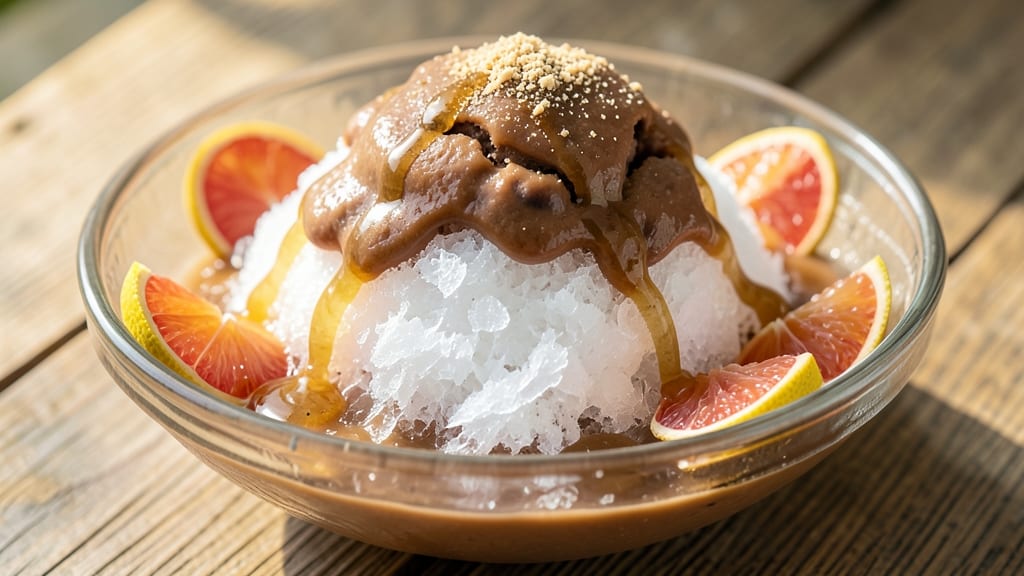 Azuki Bean Shaved Ice Recipe: Sweet-Redbean Creaminess With Citrus Zing