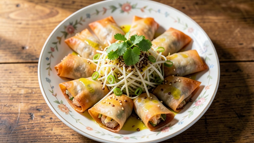 Bean Sprout Lumpia Recipe: Crispy Wraps With Fresh Herb Filling