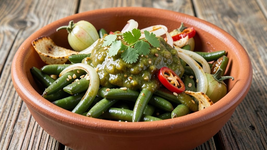 Authentic Mexican Green Beans Recipe: Charred Tortilla Crunch With Cumin-Lime Zing
