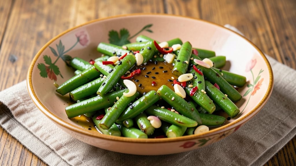 Asian-Inspired Green Beans Recipe: Stir-Fried with Garlic, Ginger, and Chili Heat