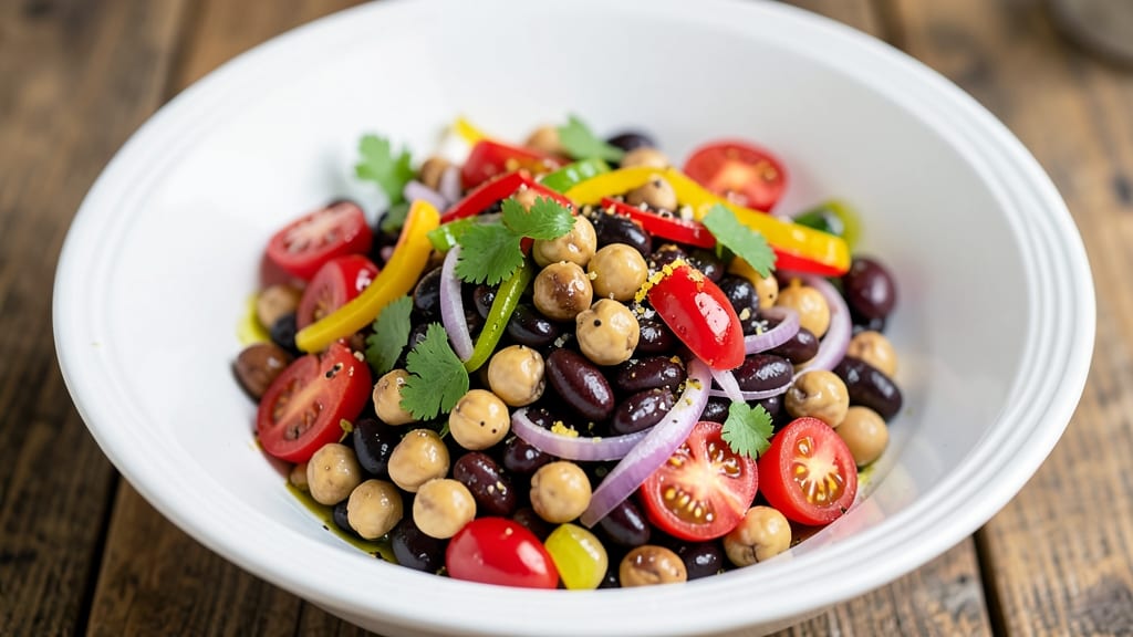 Bean Medley Salad Recipe: Colorful Crunch and Protein-Packed Freshness
