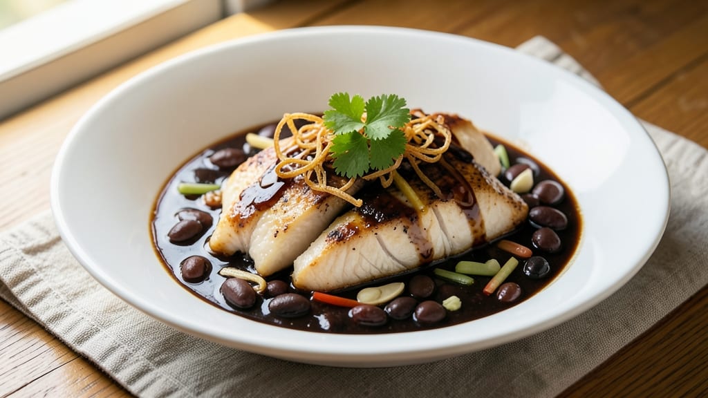 Braised Fish With Black Bean Sauce Recipe: Silky Sauce and Flaky Fish Harmony