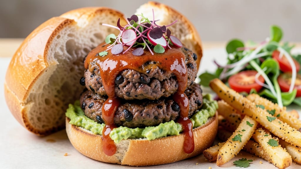 Black Bean Burger Recipe With Tomato Paste: Smoky Cumin Crust and Tangy Depth