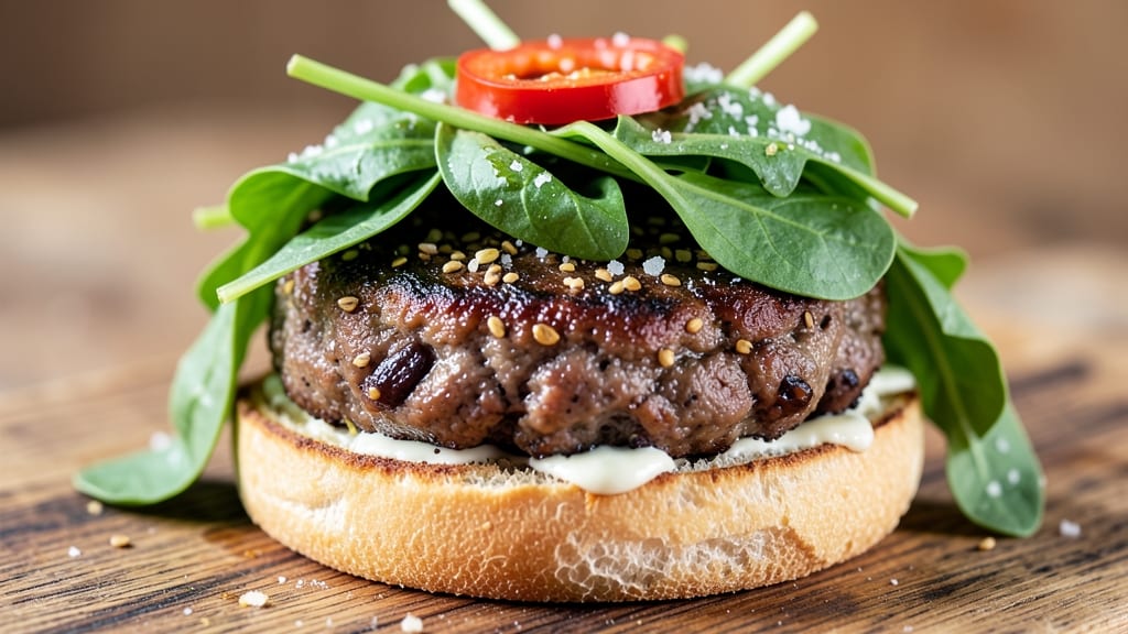 Black Bean and Spinach Burgers Recipe: Vegan Patties With Charred Tortilla Crunch