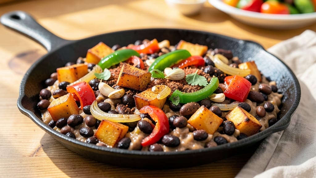 Bean Hash Recipe: Smoky Cumin and Charred Tortilla Crunch in One Skillet
