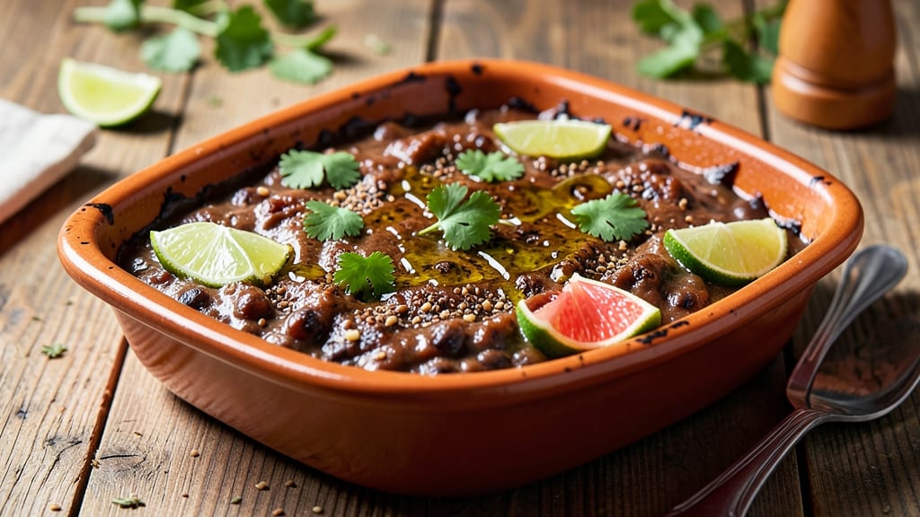 Baked Black Bean Dip Recipe: Smoky Cumin Crust Over Creamy Lime Base