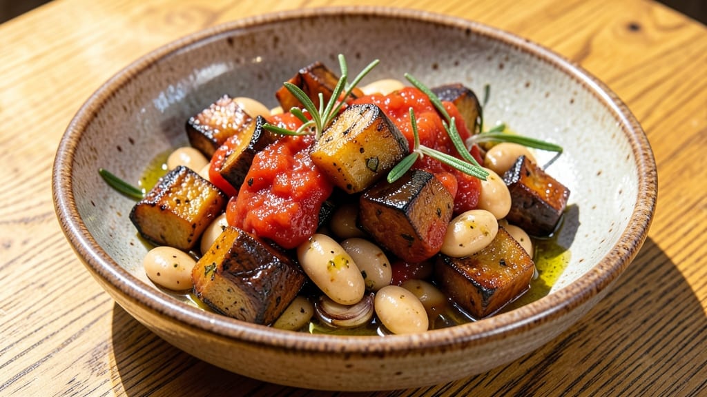 Butter Beans and Aubergine Recipe: Mediterranean Roasted Veggie Harmony
