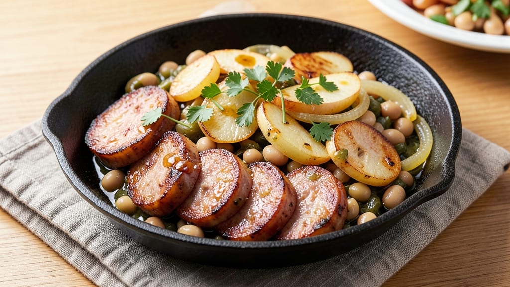 Apple Sausage and Bean Skillet Recipe: Smoky-Sweet One-Pan Protein Power