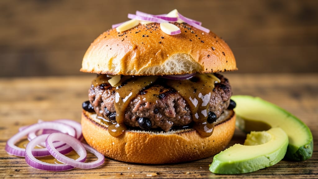 Beef and Black Bean Burgers Recipe: Smoky Cumin Crust With Juicy Centers