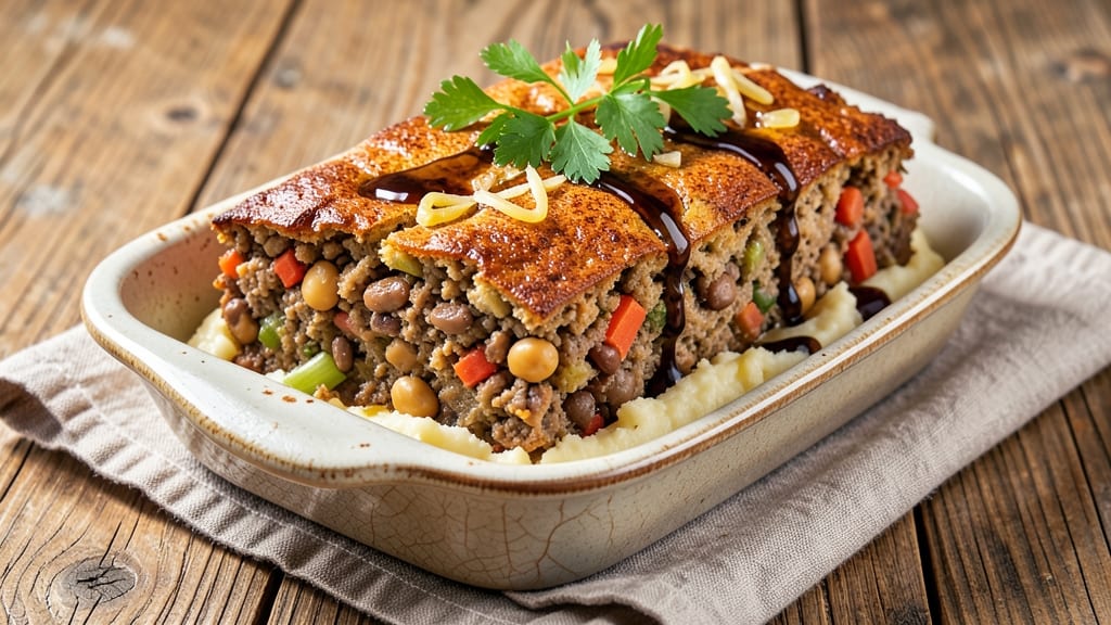 Bean Loaf Recipe Vegetarian: Crispy Eggy Edges and Hearty Lentil Core