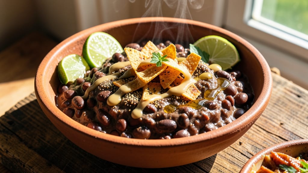 Bean Dip Recipe From Scratch: Smoky Cumin and Charred Tortilla Crunch