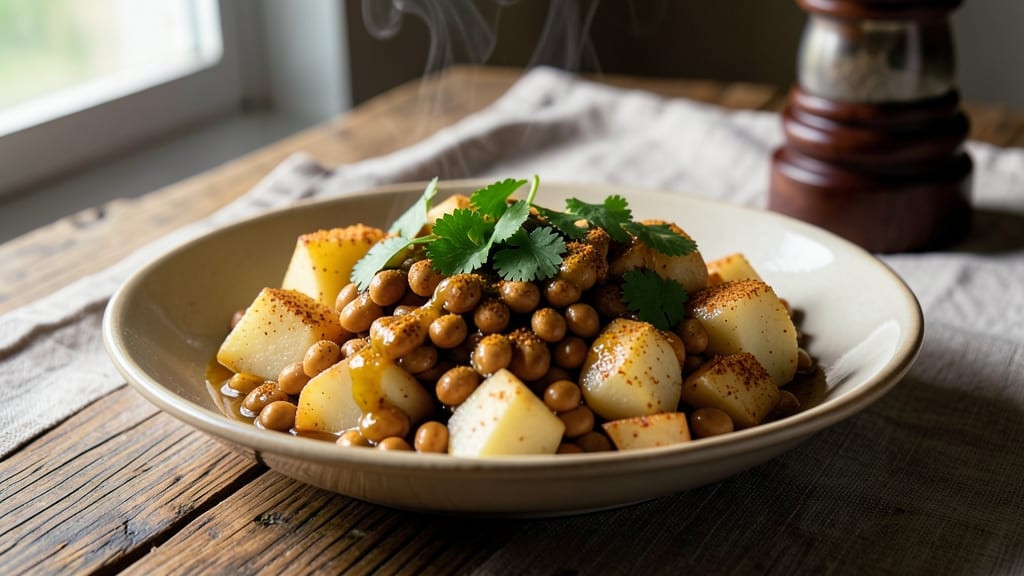 Aloo Soya Bean Recipe: Spiced Potato and Soya Bean Crunch in 25 Minutes