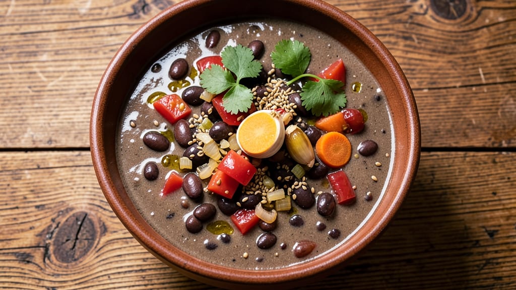 Bean Soup Bag Recipe: Crunchy Tortilla Crowns Over Creamy Cumin Base