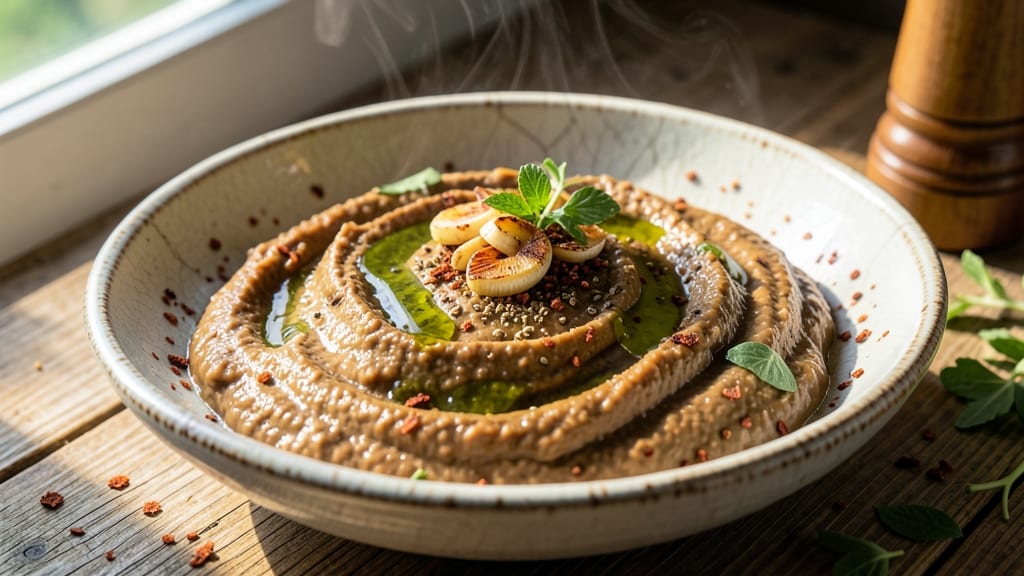 Black Bean Hummus Recipe No Tahini: Smoky Cumin and Lime Base With Crunchy Chickpea Topping