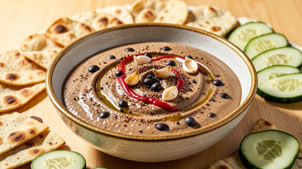 Black Bean Hummus Dip Recipe: Velvety-Smooth with Roasted Garlic Kick